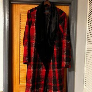 Eloquii Plaid Overcoat